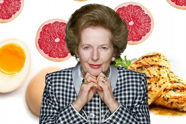 Margaret Thatcher și alimentele ei dietetice