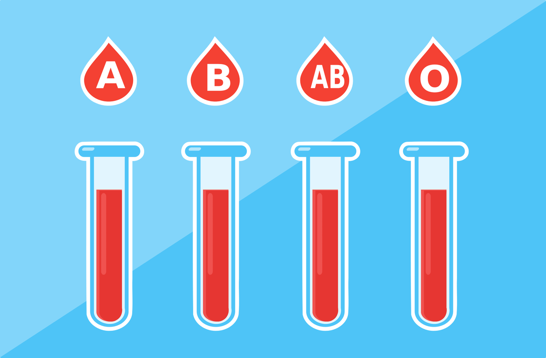 Există 4 grupe de sânge - A, B, AB, O